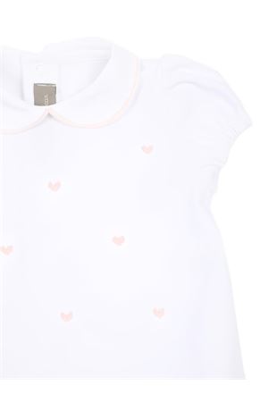 heart-embroidered Peter Pan collar romper LITTLE BEAR KIDS | 3077BCOROSA